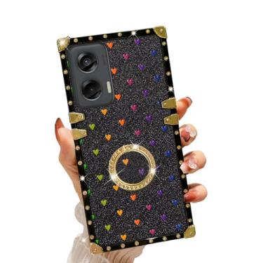 Imagem de Capa para Moto G Stylus 2024 5G para meninas e mulheres, design elegante de abelhas, capa para celular Motorola G Stylus 5G 2024 com suporte de anel + cordão de alça capa de proteção à prova de choque