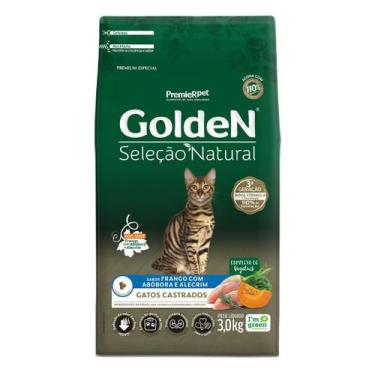 Imagem de Ração Golden Seleção Natural Gatos Adultos Castrados Abóbora 3 kg, 303