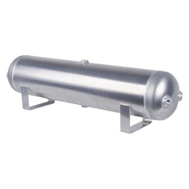 Imagem de ZHSYMX Tanque De Armazenamento Ar Comprimido 5 Galões (18 Litros) Com 6 Portas, Receptor Para Suspensão Carro, Trem, Caminhão, Buzina Prata
