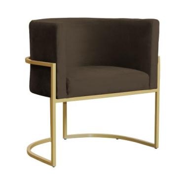 Imagem de Poltrona Luana Para Recepção Veludo Cores - S.A Móveis - Estopar, Velu