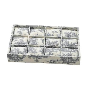 Imagem de Hailong Ming Expositor de Relógios Grande, Expositor de Pulseiras, Organizador de Joias com 12 Compartimentos, Estojo de Relógios, Gaveta de Mesa, Cinza