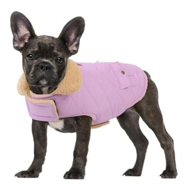 Imagem de Jaqueta de inverno grande para cães, quente, à prova de vento, para cães, para clima frio, jaqueta de neve, roupas para animais de estimação, Golden Retriever, Labrador Retriever, Husky, lilás G