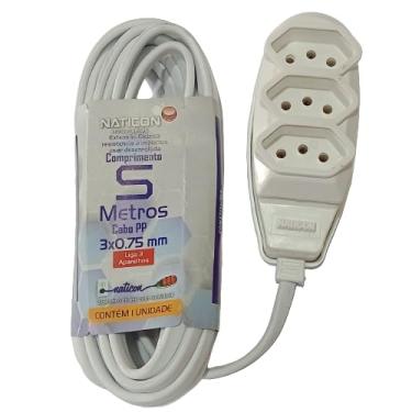 Imagem de Extensão PP 2P+T 5m Branca