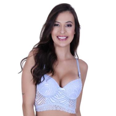 Imagem de Cropped de Renda Sutiã com Bojo -c11 SUTIÃ LUDMILA - Bella da Serra Mo