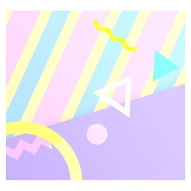 Imagem de Papel de Parede Adesivo Infantil Abstrato Geométrico Bebe Quarto - 494