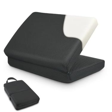 Imagem de Almofada de assento de viagem – Almofada de espuma viscoelástica portátil para suporte macio, almofada para assento de carro, avião, arquibancada, avião e almofada de estádio para ficar sentado por