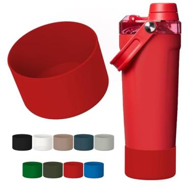 Imagem de WUQID Bota protetora compatível com Stanley Activate Shaker de 590 ml, capa inferior de silicone antiderrapante e antiarranhões para Stanleyy