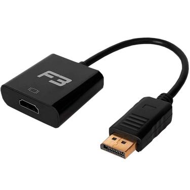 Imagem de Cabo Adaptador Conversor DisplayPort Macho para HDMI Fêmea F3 JC-CB-DMI - 620