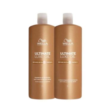Imagem de Kit Wella Shampoo e Condicionador Ultimate Luxe Oil 1L
