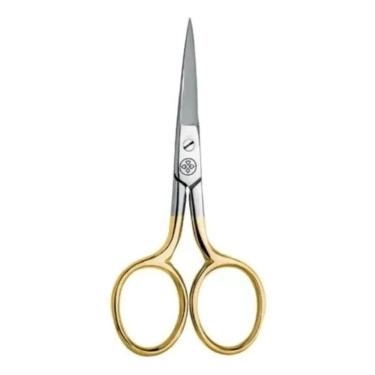 Imagem de Tesoura Reta Para Unha 9Cm Gold Mundial Bc-333 Corte Preciso