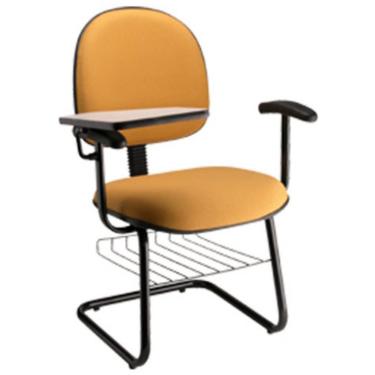 Imagem de Cadeira Executiva Universitária  Base Fixa em S Linha Office Amarelo