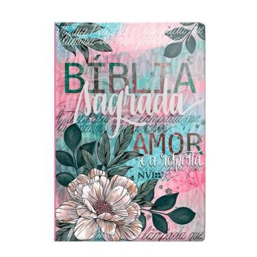 Imagem de Livro - Bíblia NVI letra normal Especial - Flor Artística