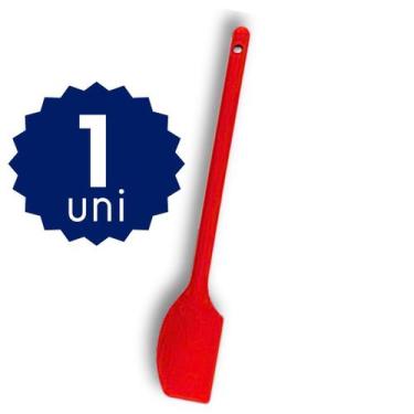 Imagem de Espátula Silicone Cabo Longo Resistente Raspar Mexer - SQ Só Qualidade