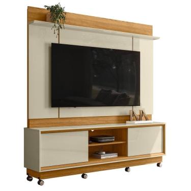 Imagem de Estante Home Theater Siena para TV até 75” com Rodízios - Madetec