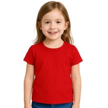 Imagem de Camiseta Manga Curta Básica Infantil Menina Kyly-Feminino