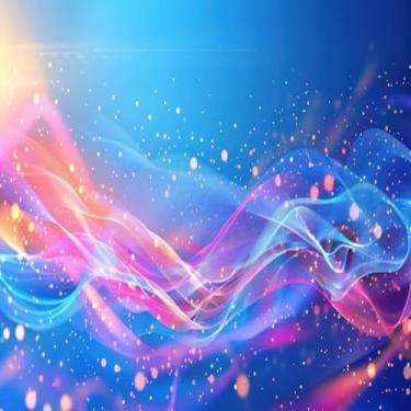 Imagem de Quadro Decorativo com Estampa Abstract Glow e Luz LED Integrada - Arte Moderna para Parede 40x40cm