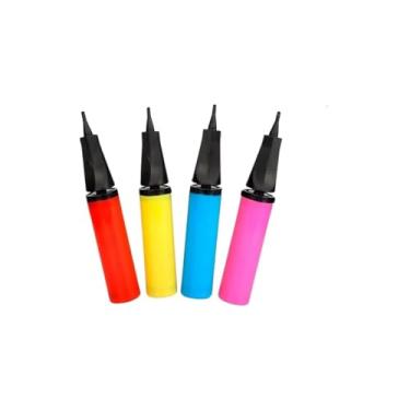 Imagem de Bomba de Ar Manual para Balões, 27cm, Plástico, Mini Inflador Portátil para Bexigas e Infláveis, Ideal para Festas e Decorações