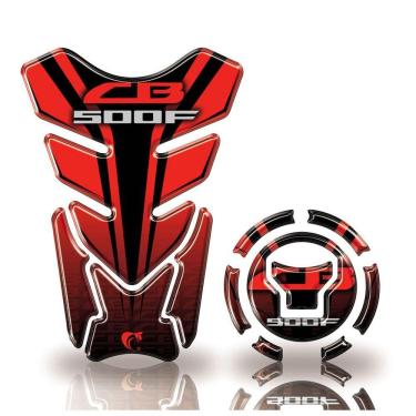 Imagem de Adesivo Protetor Tanque E Bocal Honda Cb 500F + 2018 Vermelho