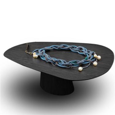 Imagem de Mesa Oval Organica Em ébano 198x122