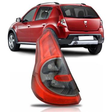 Imagem de Lanterna Traseira Sandero Fumê 2007 2008 2009 2010 2011 - SP ACESSÓRIO