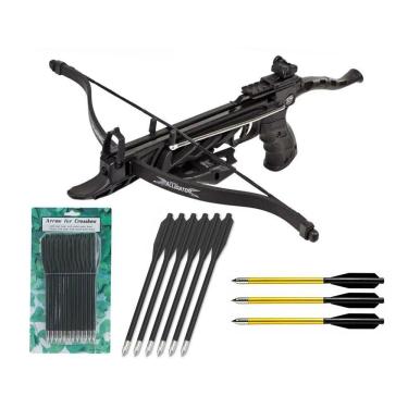 Imagem de Besta-balestra Mk-tcs1-bk Alligator 80 Black + 12 Flechas