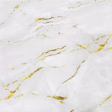 Imagem de Papel de Parede 10 METROS x 45CM Adesivo Autocolante para Sala Quarto Conveniente E Eficiente Elegante E Prático(Marmore Dourado A)