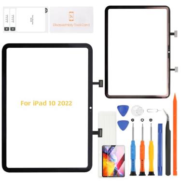 Imagem de A-MIND Para iPad 10 10ª geração 10 polegadas (2022) tela sensível ao toque digitalizador painel frontal apenas sem LCD compatível com A2757 A2777 A2696