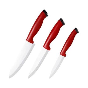 Imagem de Conjunto De Facas De Cerâmica Estilo Japonês Acessórios De Cozinha Fac