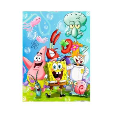 Imagem de Kit De Pintura Em Diamante DIY Do Bob Esponja, Ponto Cruz, Mosaico, De