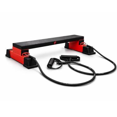 Imagem de FeralFalcon Bloco de elevação de panturrilha – Barra de aço resistente para exercícios musculares – Equipamento para casa e academia – Macador para máquina de treino – Plataforma de agachamento e