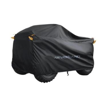 Imagem de Capa Universal Para Quadriciclo ATV Moto Scooter Kart Preto E Prata 19