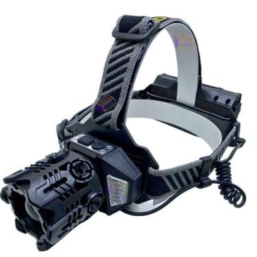 Imagem de Lanterna De Cabeça Led T12 Usb Jws Com Power Bank - Pesca