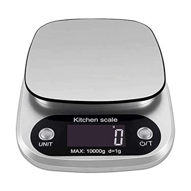 Imagem de SGeneE Balança digital de cozinha de aço inoxidável para assar em casa e cozinhar ingredientes alimentares pesando (3 kg/0,1 g)