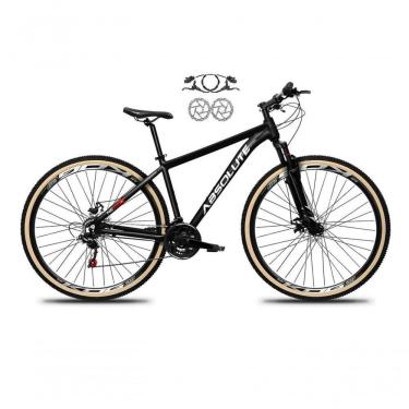 Imagem de Bicicleta Aro 29 Absolute Nero 5 Freios Disco Hidráulicos 24v Garfo Suspensão Pneu Faixa - Preto Tam.17