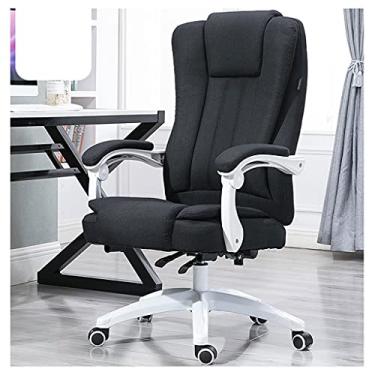 Imagem de SGeneE Cadeira de escritório de computador cadeira de trabalho giratória ergonômica de tecido giratório braços de cadeira de mesa com suporte lombar cadeira de computador altura ajustável cadeiras de