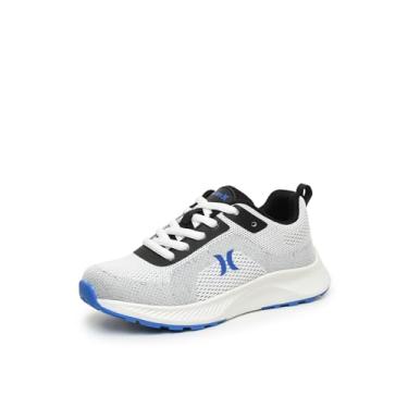 Imagem de Hurley Tênis infantil leve com cadarço – tênis de corrida e brincadeiras para meninos e meninas com malha respirável, palmilha acolchoada e tração durável – Tênis esportivo diário para escola