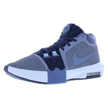 Imagem de NIKE Tênis de basquete Lebron Witness 8 (FB2239-400, ardósia cinza/azul difuso/azul universitário/branco) tamanho 13