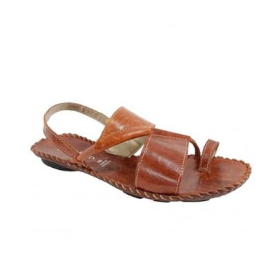 Imagem de Sandália Feminina Couro Marrom Sépia Dedo Palmilha Anatômica Jade 12236 (Laranja, BR, Adulto, Numérico, 37)