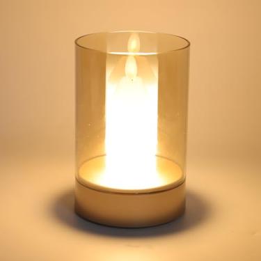 Imagem de Luocute Vela LED Sem Chama, Bateria Recarregável Com Controle de Gestos Operada Com Carregamento USB Escurecimento Contínuo, para Decoração de Casa, Quarto, Sala de Jantar, Hotel