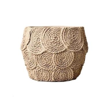 Imagem de KHUTRW3D Vaso de flores criativo imitação de cimento com furos personalidade retrô, vaso doméstico verde para uso interno e externo