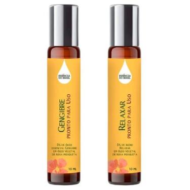 Imagem de Óleos Essenciais Prontos Gengibre E Relaxar Roll On 10Ml - Essência Do