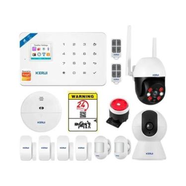 Imagem de Sistema De Alarme Inteligente WIFI GSM KERUI W181 Compatível Com Tuya 