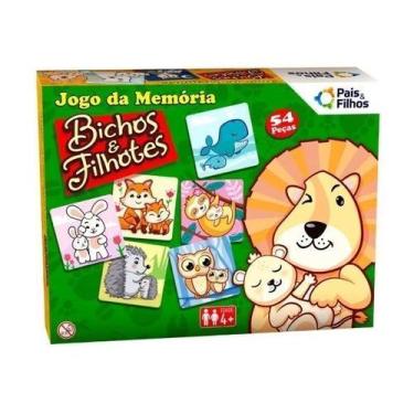 Imagem de Jogo da Memória Bichos e Filhotes Pais e Filhos 0962 
