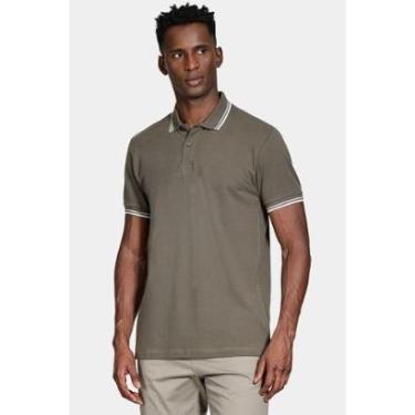 Imagem de Polo Aramis Manga Curta Frisos New Verde Oliva-Masculino