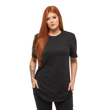 Imagem de Camiseta Longline Feminina Manga Curta Oversized-Feminino