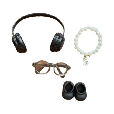 Imagem de Conjunto De Acessórios Para Boneca Labubu 4.0 Série Love: Fone De Ouvi