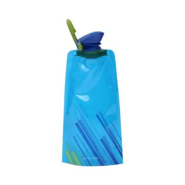 Imagem de Garrafa De Água Flexível E Reutilizável De 700ml Com Mosquetão Para Vi