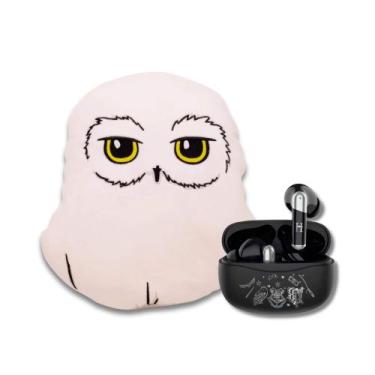 Imagem de COMP Kit Harry Potter Fone Sem Fio Bluetooth Earbuds + Almofada Huggy 