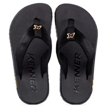 Imagem de Chinelo Kenner Kivah TKS Preto  - Masculino, 44, Preto