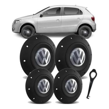 Imagem de Calota Centro Roda Amarok Jogo 4 Peças Aro 13 14 15 VW Universal 4 Fur